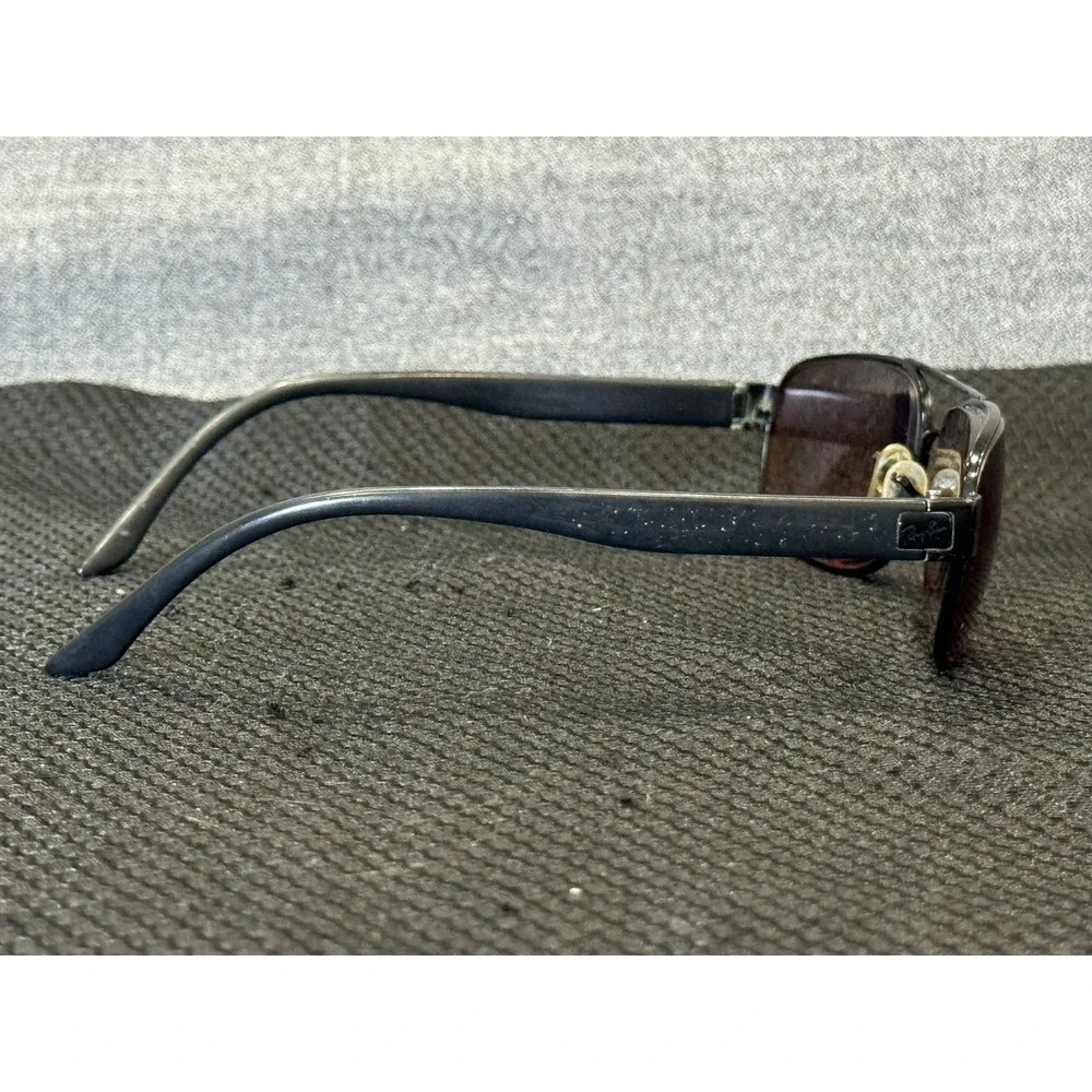 Vintage Ray-Ban Unisex Gray Full Rim Rectangular Sunglasses Metal Frame Only